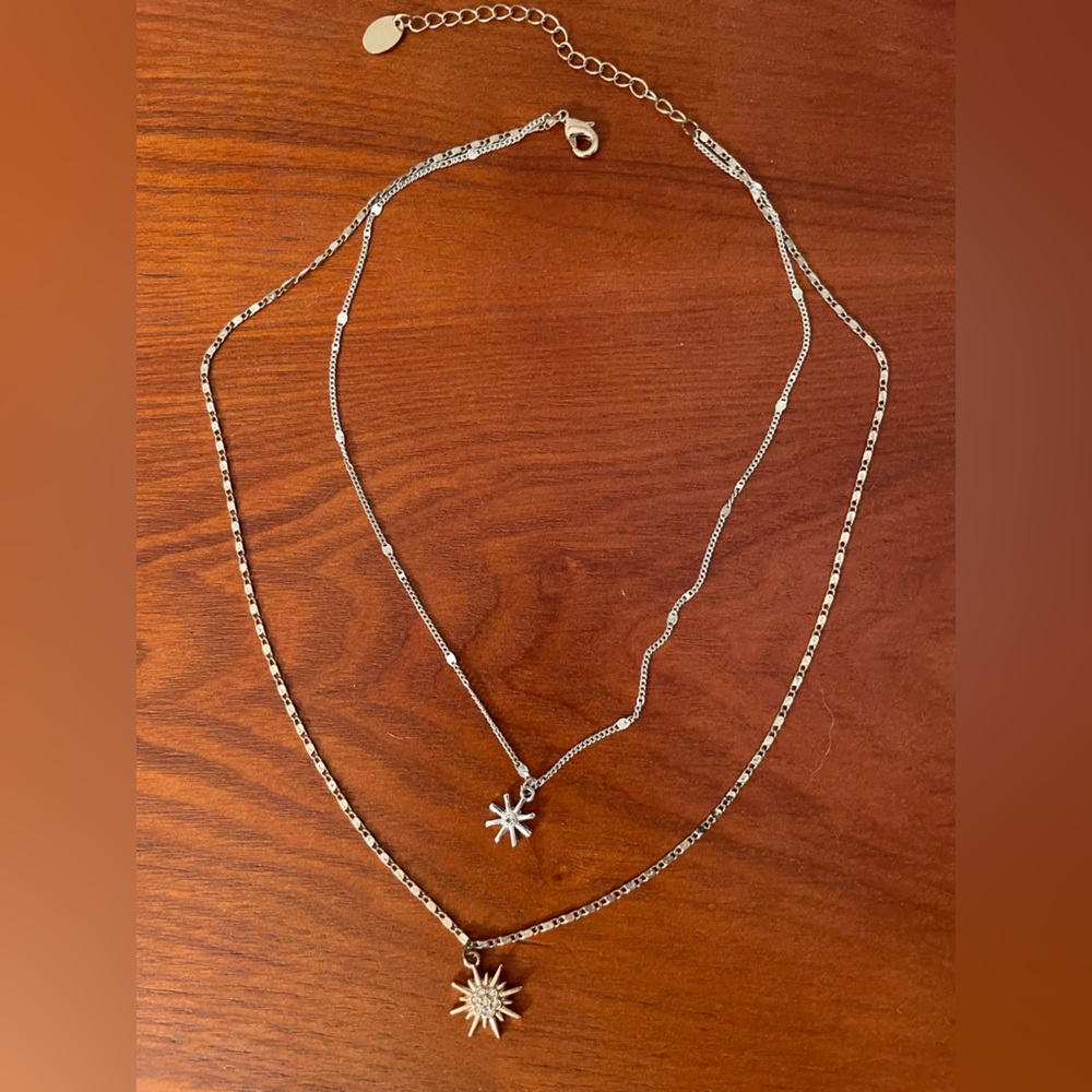 Icing Gold Layered Celestial Necklace